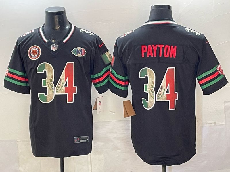 Men 2026 Chicago Bears #34 Payton black 3th generations Nike Limited NFL Jersey style 003